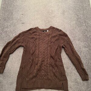 BDG Mauve Cable Knit Sweater